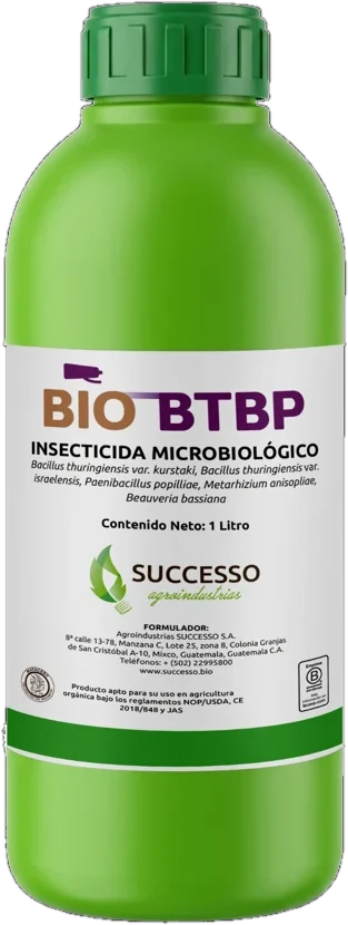Envase de BioBTBP, Larvicida microbiológico