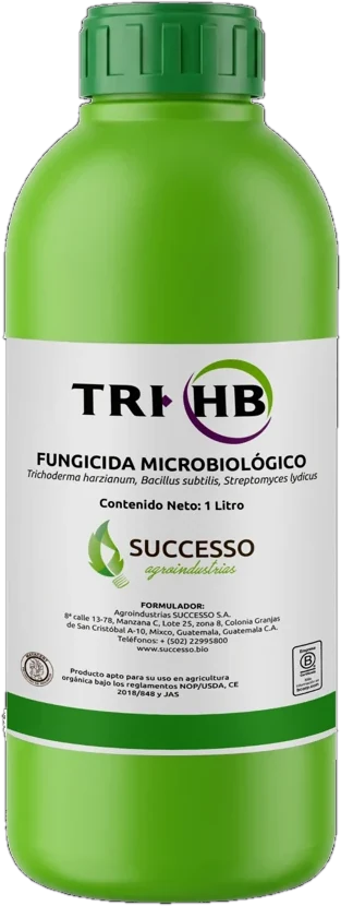 Envase de TrihB, Fungicida microbiológico